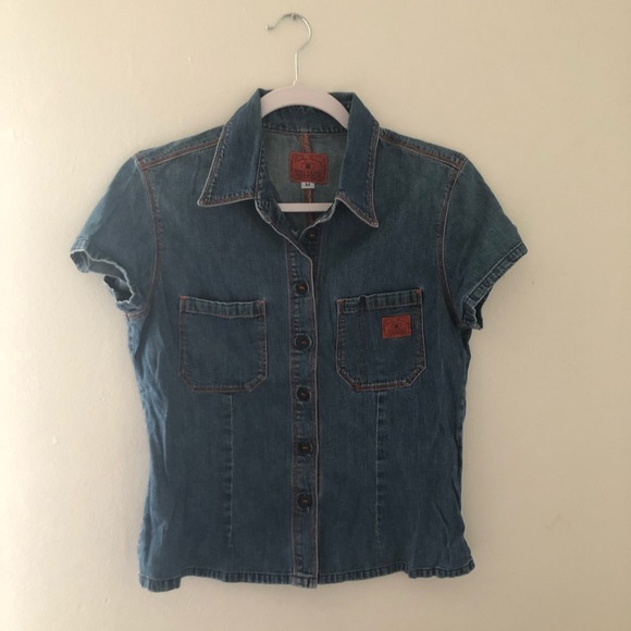 Lucky Brand Tops - Vintage Lucky Brand Jean Button Up Top